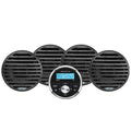 Aquatic AV Economy Gauge Stereo/Speakers Kit - Black — marine speakers