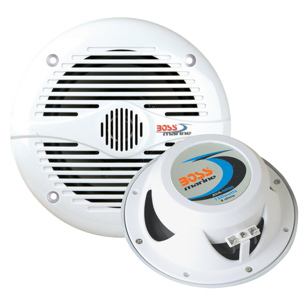 Boss Audio MR50 5.25" Round Speakers - White - Pair — marine speakers