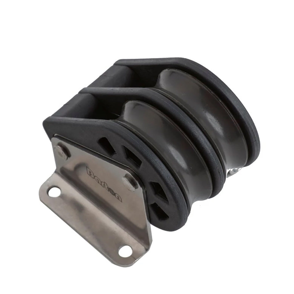 Barton Marine Barton Size 3 45mm Plain Bearing Pulley Block Double Upright Block — marine blocks