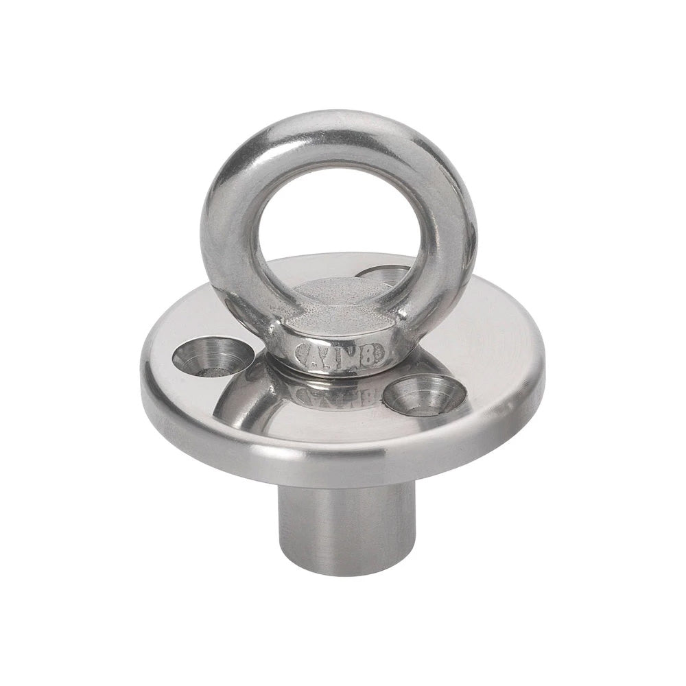 Barton Marine Barton Deck Plate w/Fixing & Eye w/Blanking Plug - M8 Eye — marine hardware