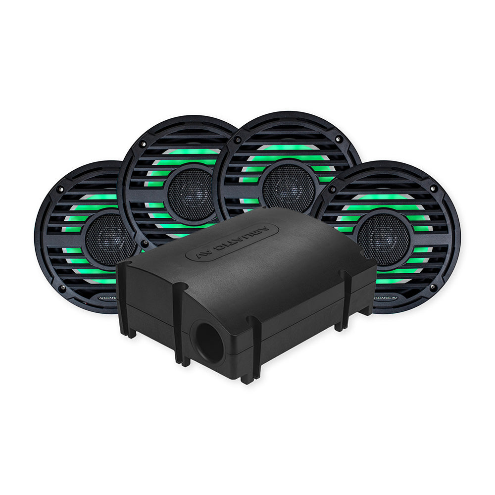 Aquatic AV PRO Classic Black Platinum Kit — marine speakers