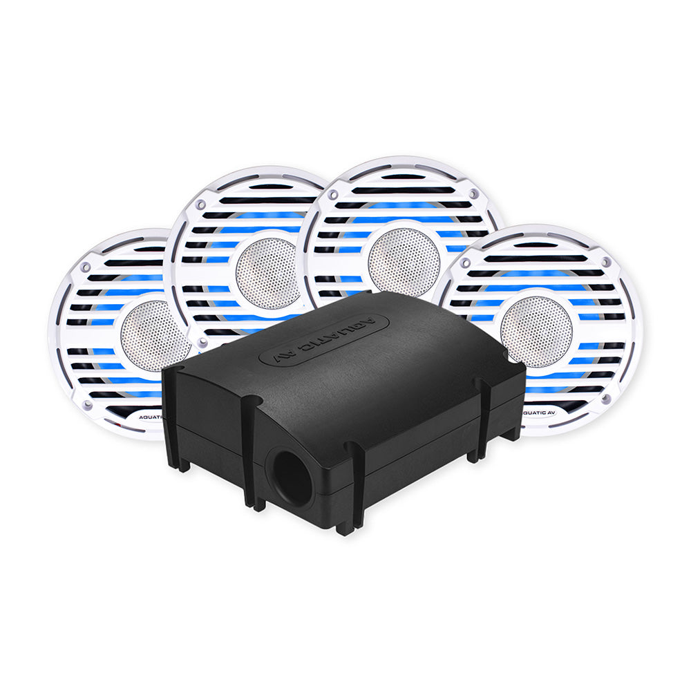 Aquatic AV PRO Classic White Platinum Kit — marine speakers