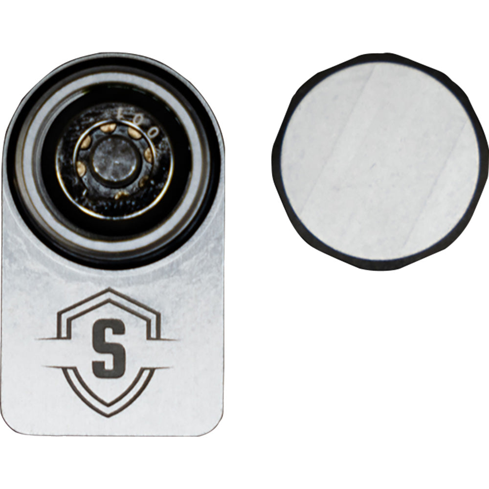 Secure Outdoors Elite Lock - Single - Minn Kota QRB - Silver — marine trolling motor accessories