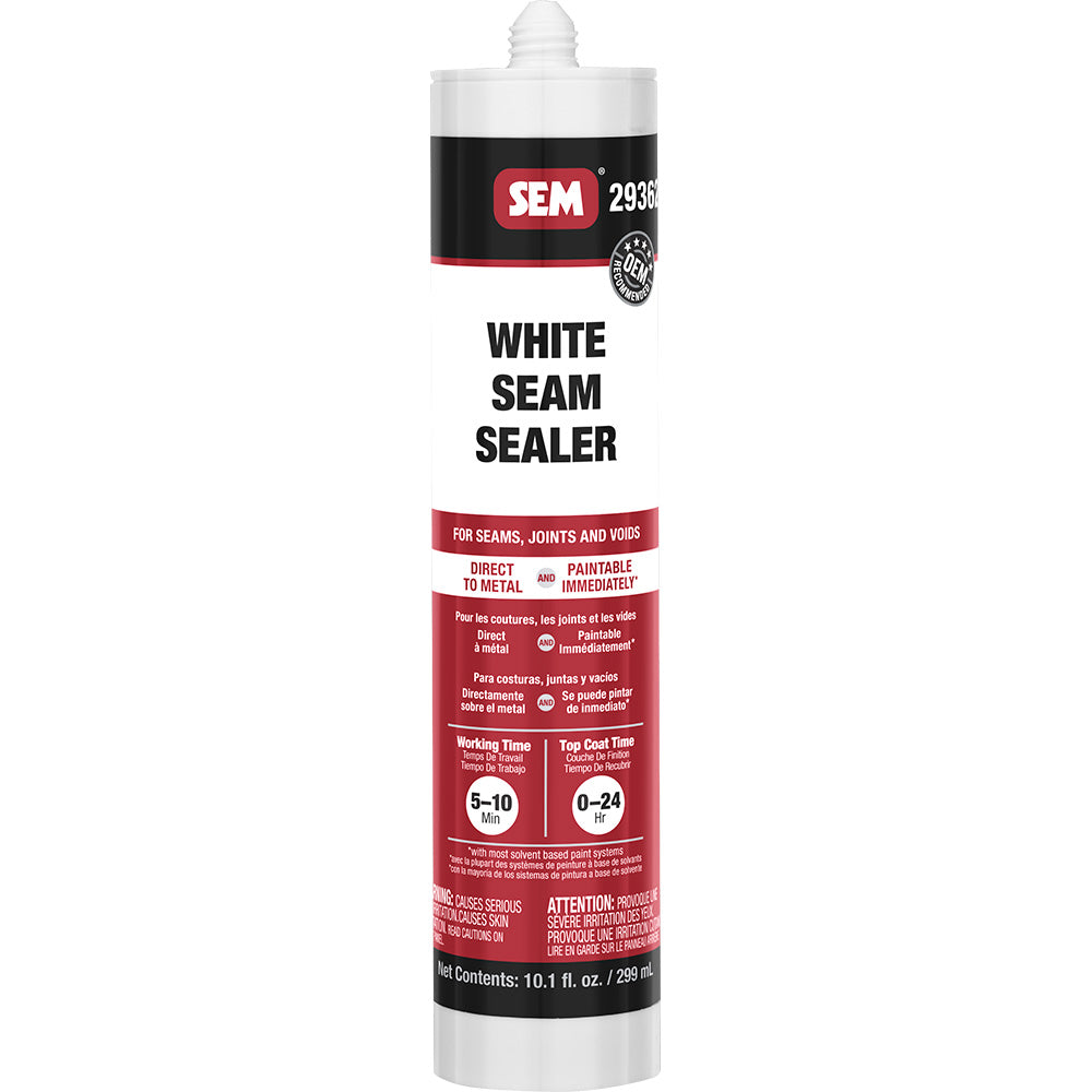 SEM 1K Seam Sealer - 10.1oz Tube - White — marine accessories