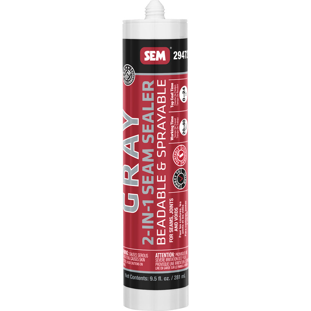 SEM 2-IN-1 Seam Sealer - 9.5oz Tube - Grey — marine accessories