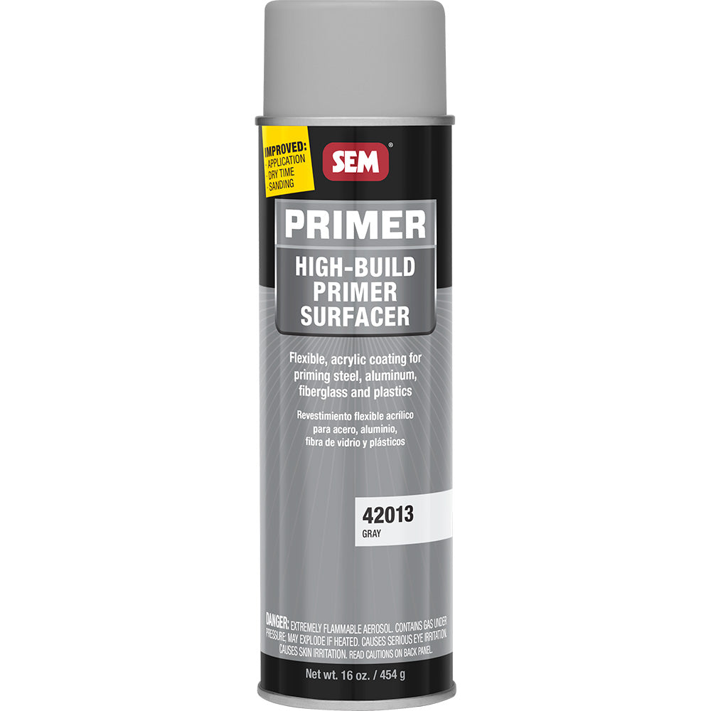 SEM High-Build Primer Surfacer - 20oz Aerosol Can - Grey — marine accessories