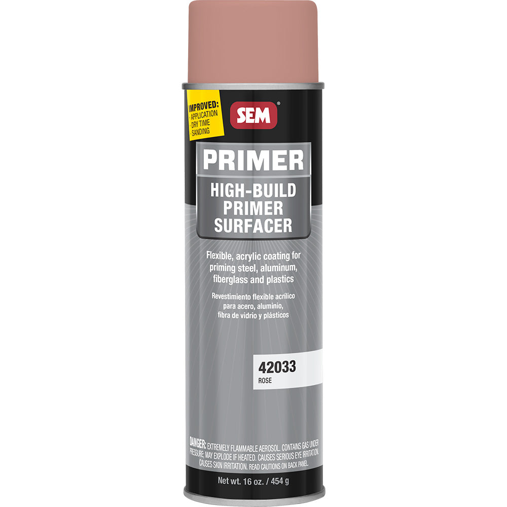 SEM High-Build Primer Surfacer - 20oz Aerosol Can - Rose — marine accessories
