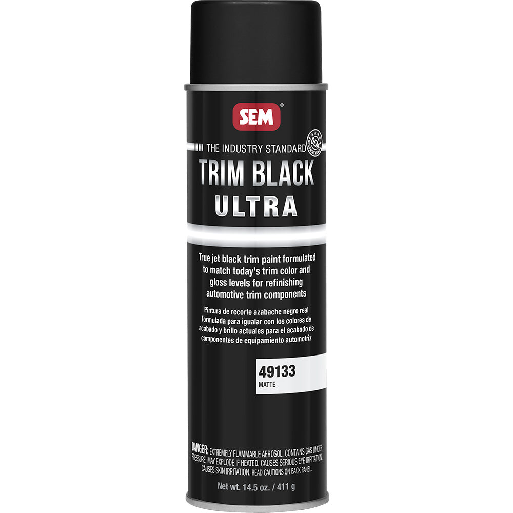 SEM Trim Black Ultra - 20oz Aerosol Can - Matte Finish — marine cleaning