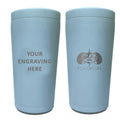 Toadfish Custom Engraved Non-Tipping Can Cooler 2.0 - Light Blue (MINIMUM ORDER QUANTITY OF 25) — marine hunting & fishing