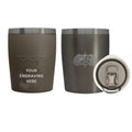 Toadfish Custom Engraved Non-Tipping 10oz Rocks Tumbler - Graphite (MINIMUM ORDER QUANTITY OF 25) — marine hunting & fishing