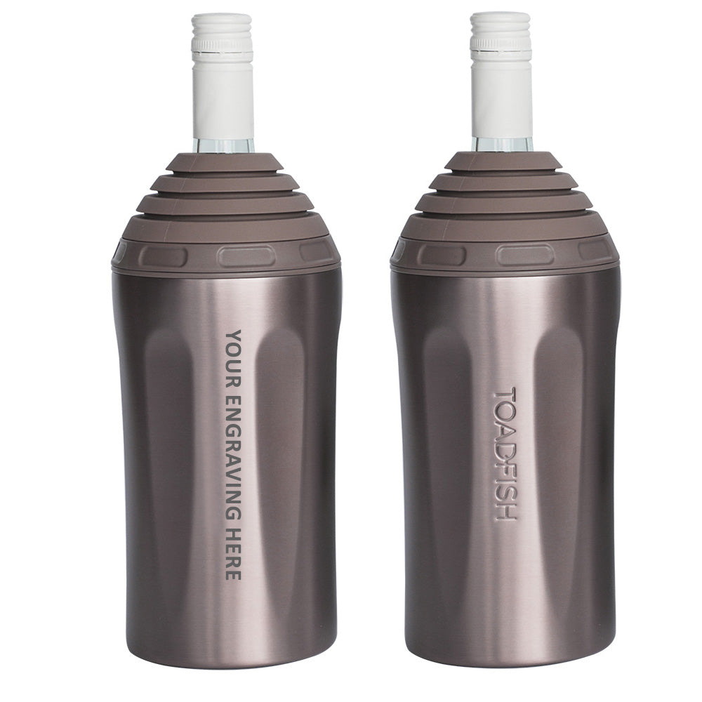 Toadfish Custom Engraved Stainless Steel Wine Chiller - Rose Gold (MINIMUM ORDER QUANTITY OF 25) — marine hunting & fishing