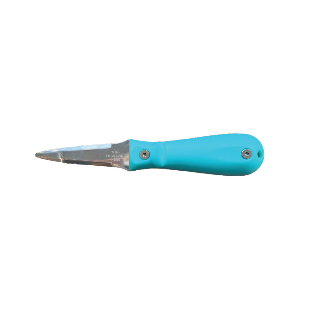 Toadfish Custom Engraved Put 'Em Back Oyster Knife - Teal (MINIMUM ORDER QUANTITY OF 25) — marine hunting & fishing