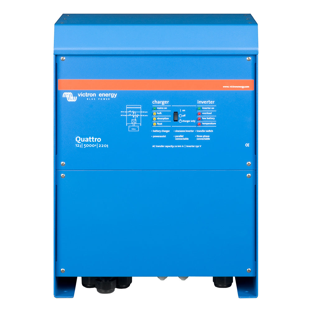 Victron Energy Victron Quattro 12/5000/220-100/100 120V VE.Bus (UL458) — marine charger/inverter combos