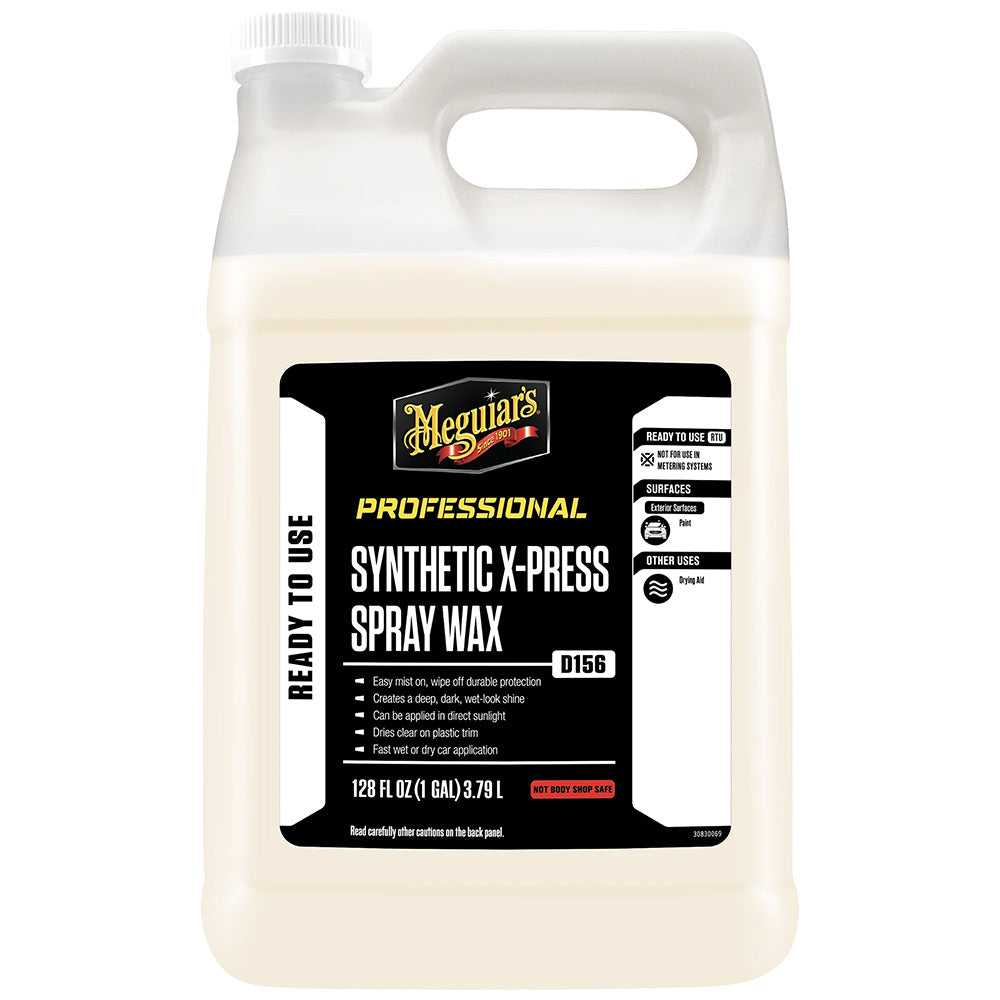 Meguiar's Synthetic X-Press Spray Wax - 1 Gallon — marine cleaning