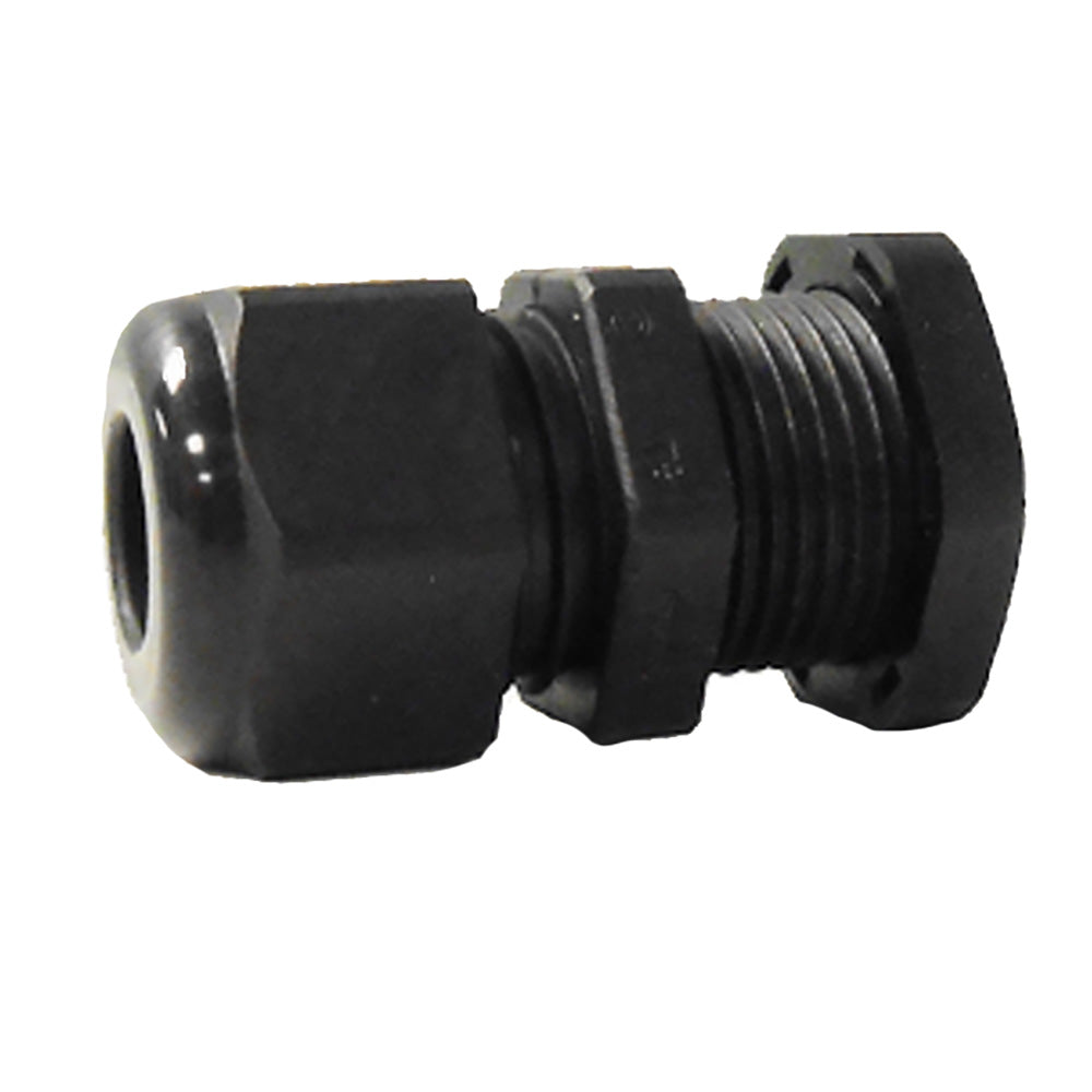 Trident Marine 3/8" Straight Thru-Fitting f/Use w/LPG Copper Tubing or Solenoid Wiring — marine deck / galley