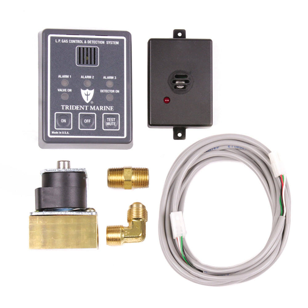 Trident Marine 12V Low-Pressure 3/8" Solenoid Kit w/Control Panel — marine fume detectors