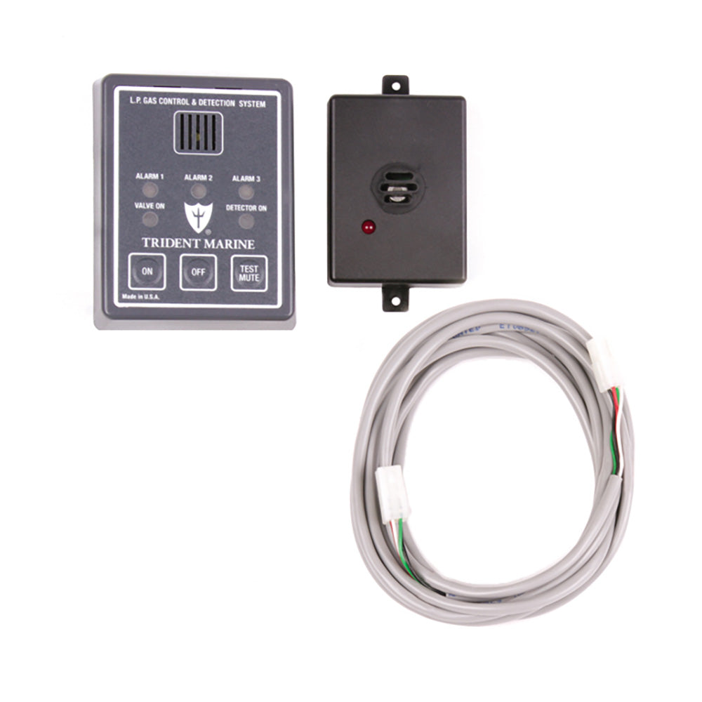Trident Marine 12/24V Full Detection Panel w/Gas Detector & 10' Quick Cable - Solenoid Not Included — marine fume detectors