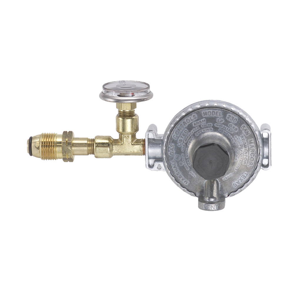 Trident Marine Single Stage Regulator w/300 PSI Gauge w/Tank Mount — marine deck / galley