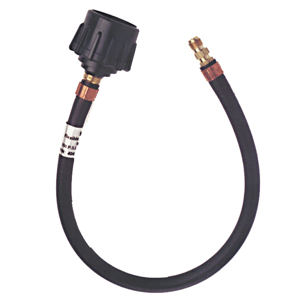 Trident Marine 20" Pigtail Hose Quick Connect w/1/4" Male Inverted Flare Fitting — marine deck / galley