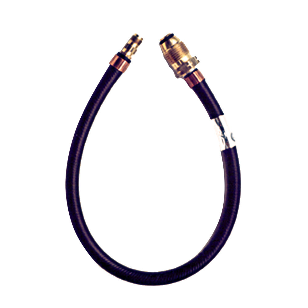 Trident Marine 20" Pigtail Hose Male Fitting x 1/4" Male Inverted Flare Fitting — marine deck / galley