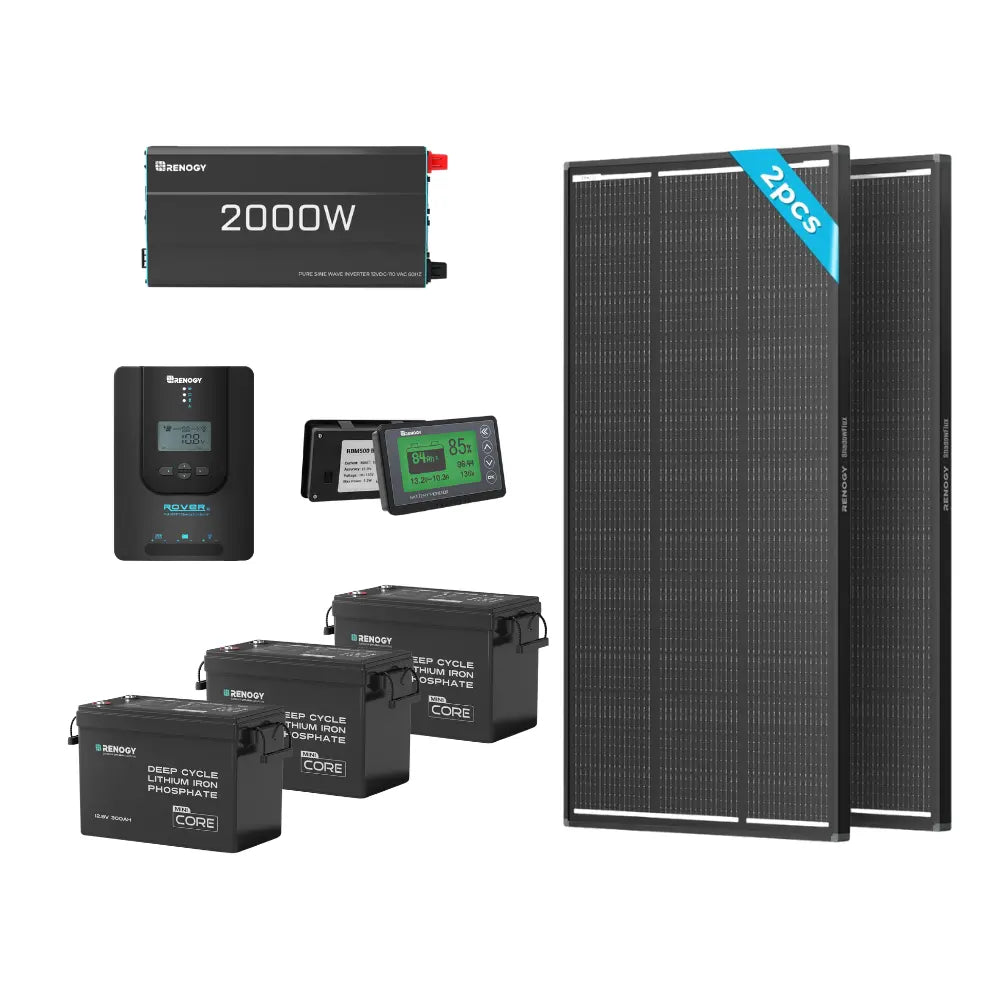 11.52kWh Power Kit | 400W/800W Shadowflux Panel, 2000W Inverter