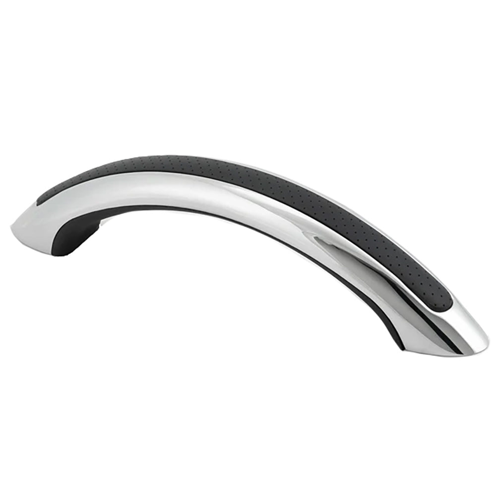 Whitecap 9" Stainless Steel Grab Handle with UV-Resistant Black Vinyl Inlay — marine grab handles