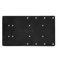 Sea Brackets 14" Straight Trolling Motor Plate - Black — marine trolling motor accessories