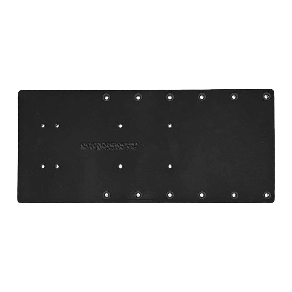 Sea Brackets 18" Straight Trolling Motor Plate - Black — marine trolling motor accessories