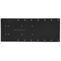 Sea Brackets 20" Straight Trolling Motor Plate - Black — marine trolling motor accessories