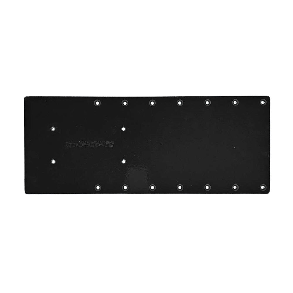 Sea Brackets 18" Straight Trolling Motor Plate f/Garmin Kraken - Black — marine trolling motor accessories