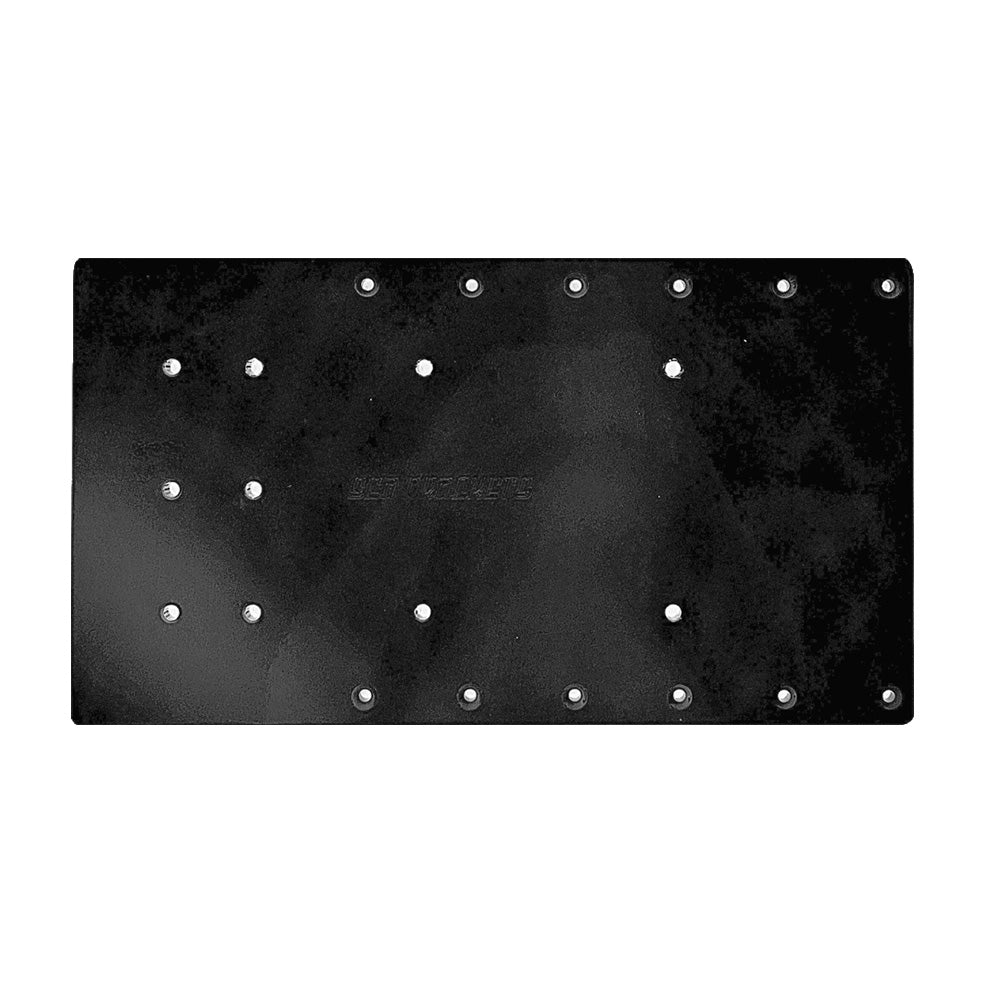 Sea Brackets 18" Straight Trolling Motor Plate f/Minn Kota Quest - Black — marine trolling motor accessories
