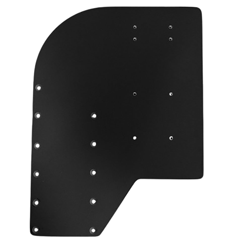 Sea Brackets Small Offset Trolling Motor Plate - Black — marine trolling motor accessories