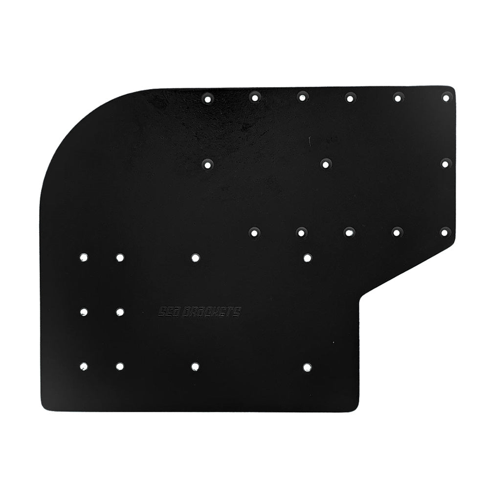 Sea Brackets Large Offset Trolling Motor Plate f/Minn Kota Quest - Black — marine trolling motor accessories