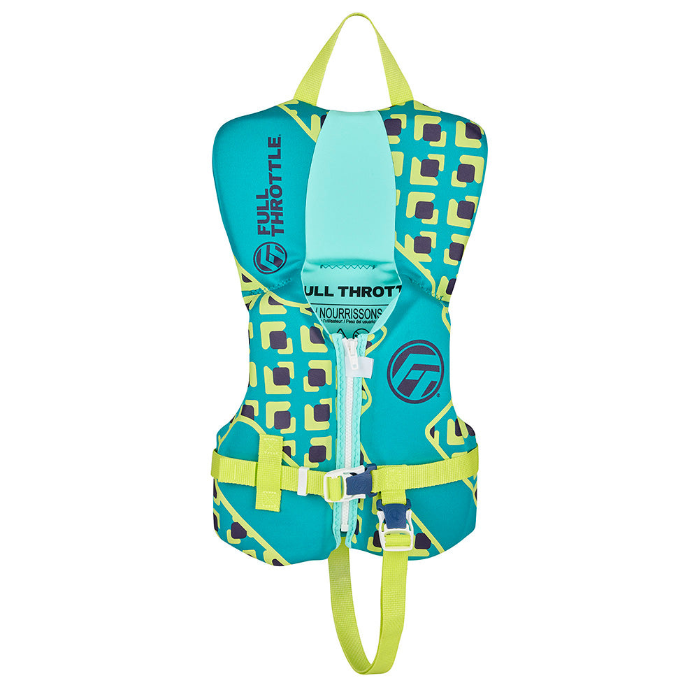 Full Throttle Infant Rapid Dry Life Jacket - Aqua — marine watersports