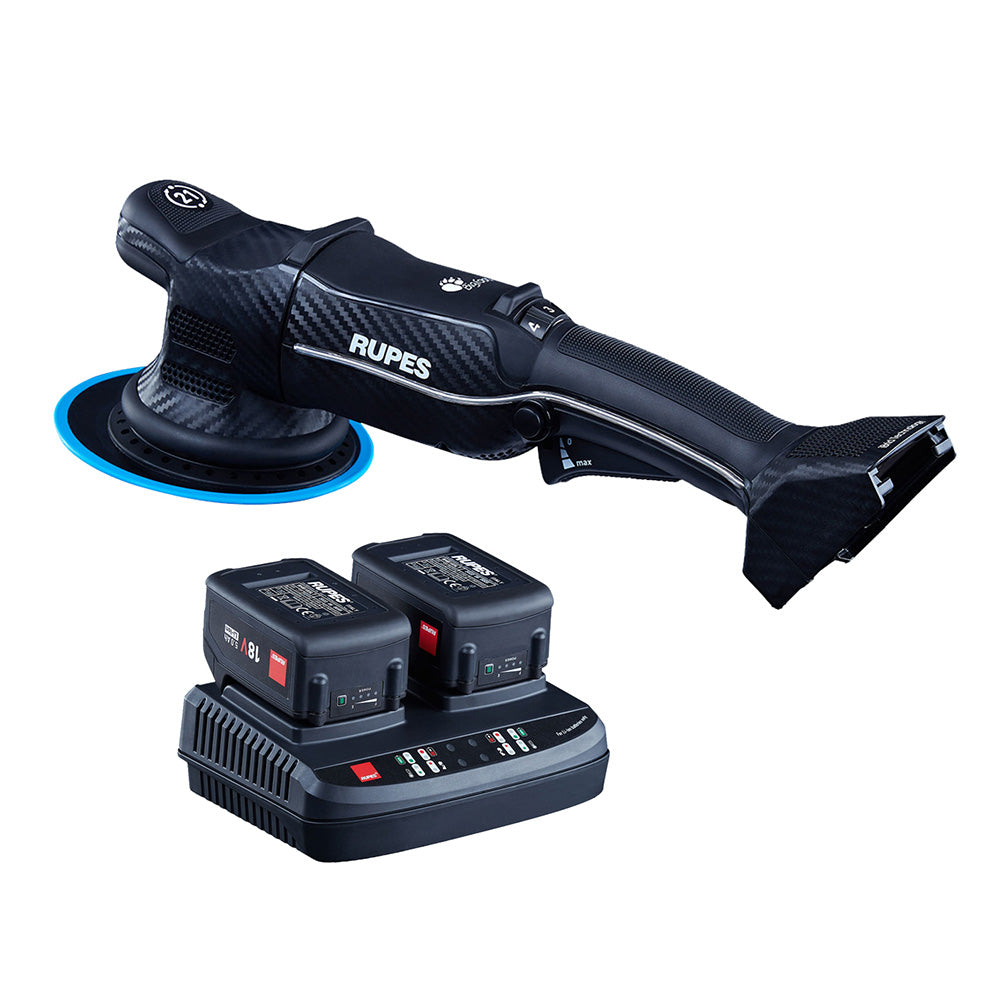 RUPES Random Orbital Polisher Bigfoot HLR21 iBrid Tool Plus Charger & 2-Batteries — marine cleaning