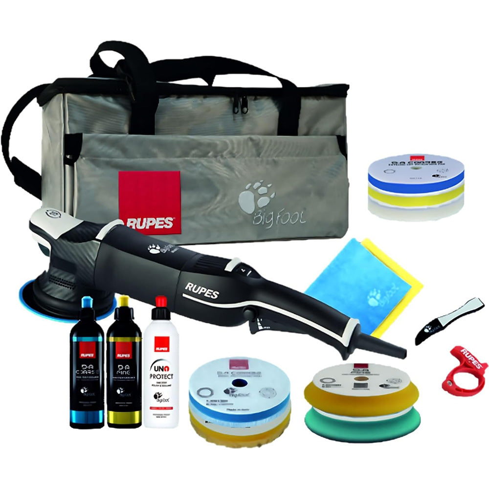 RUPES Random Orbital Polisher Bigfoot LHR15 Mark V Complete Kit — marine cleaning