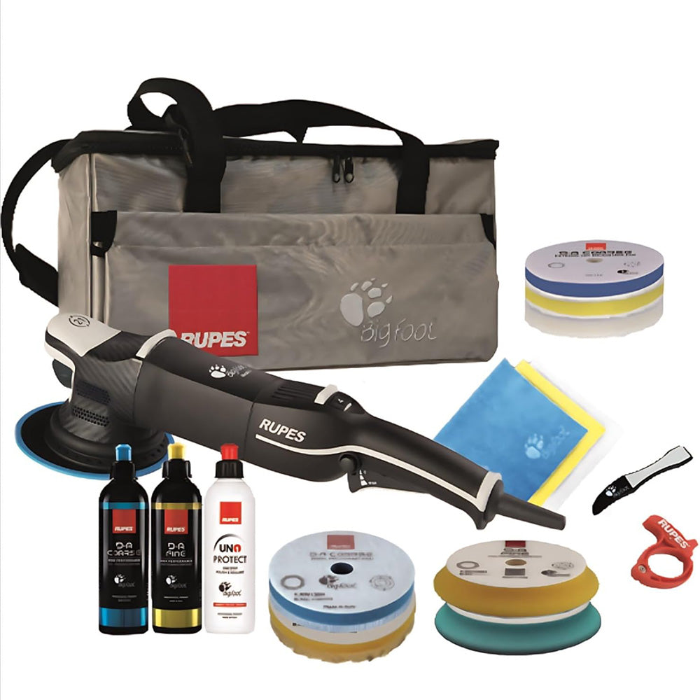 RUPES Random Orbital Polisher Bigfoot LHR21 Mark V Complete Kit — marine cleaning