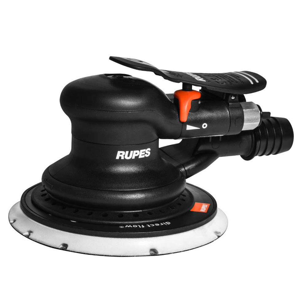 RUPES Random Orbital Palm Pneumatic Sander w/150mm Pad & 9mm Orbit-Skorpio III (Central Vac) — marine cleaning