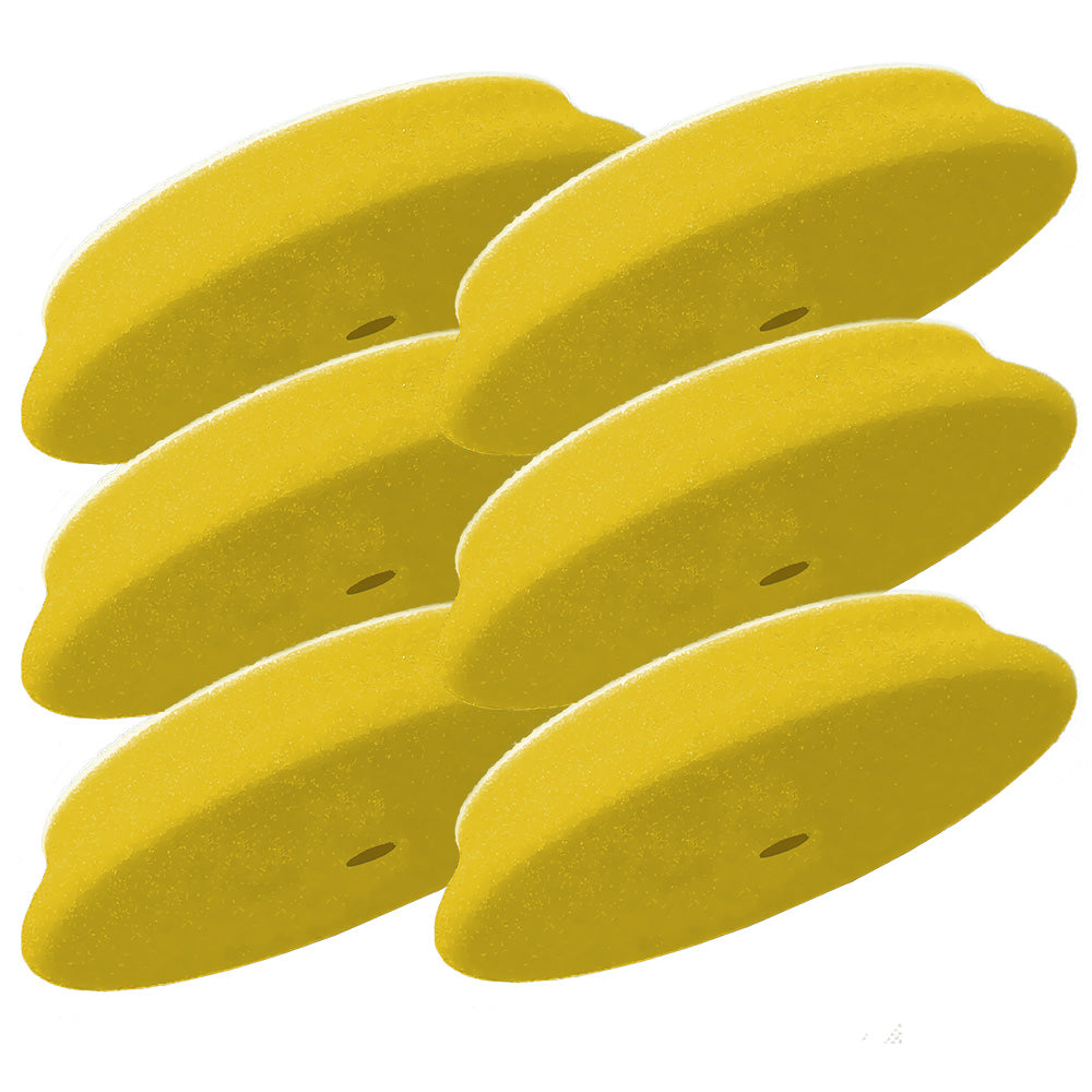 RUPES D-A Fine Finishing Foam Pad 40mm - Yellow *6-Pack — marine cleaning