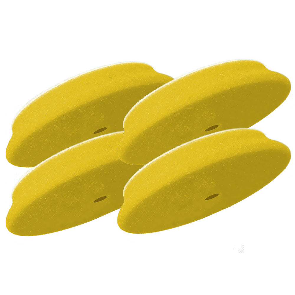 RUPES D-A Fine Finishing Foam Pad 70mm - Yellow *4-Pack — marine cleaning