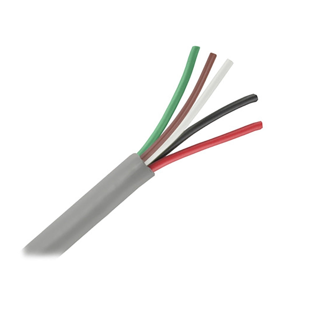 Pacer Unshielded 5 Conductor Cable - 25' - 18/5 AWG - Green, Brown, White, Black, & Red — marine wire