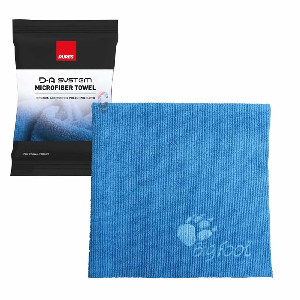 RUPES D-A System Microfiber Towel 16x16 - Blue — marine cleaning