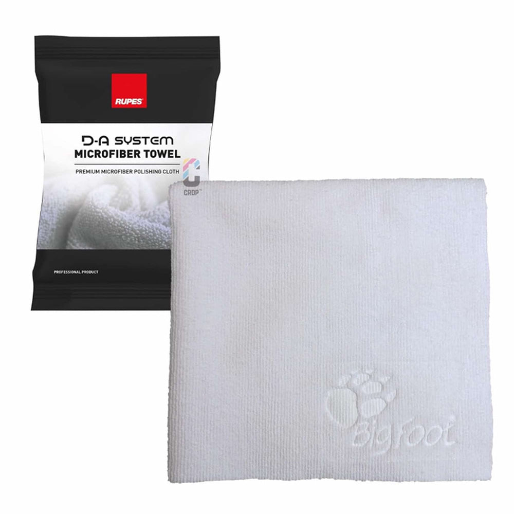RUPES D-A System Microfiber Towel 16x16 - White — marine cleaning
