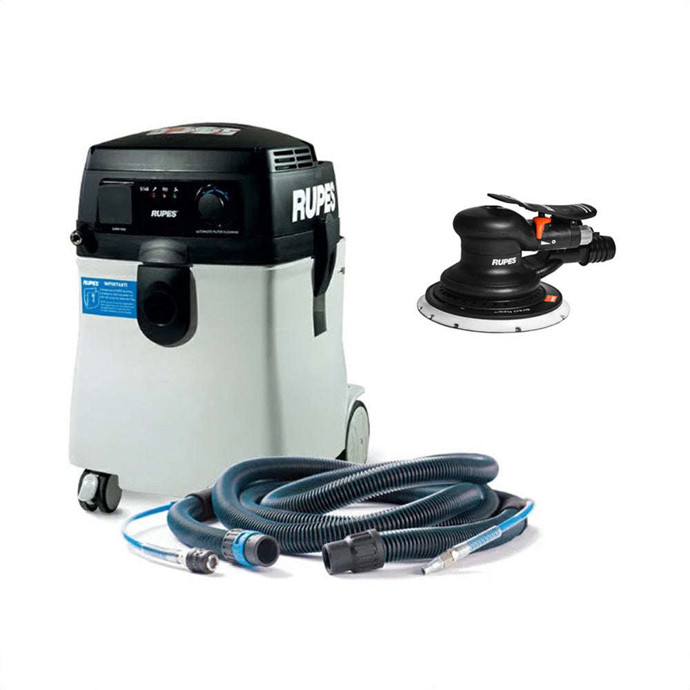 RUPES S245 Portable Vacuum Long Hose Kit w/RH356A Skorpio Sander — marine cleaning