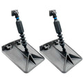 Lectrotab Smart Tabs SX Trim Tabs by Lectrotab 9.5" x 10" f/12'-16' Boats w/40lb Actuators - 40-80HP - Gunmetal Grey — marine trim tabs