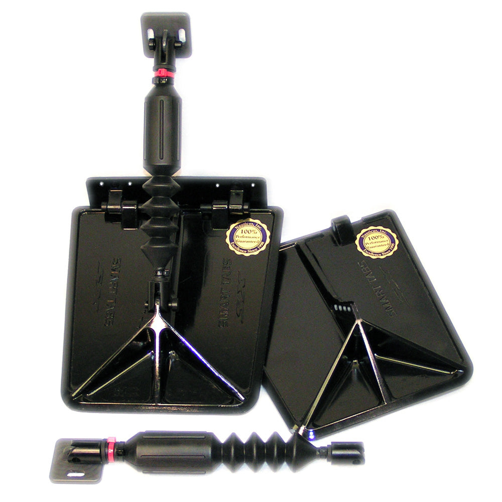 Lectrotab Smart Tab SX Composite Trim Tabs by Lectrotab 9.5” x 10” f/18'-20’ Boat w/150 - 240HP - Black — marine trim tabs