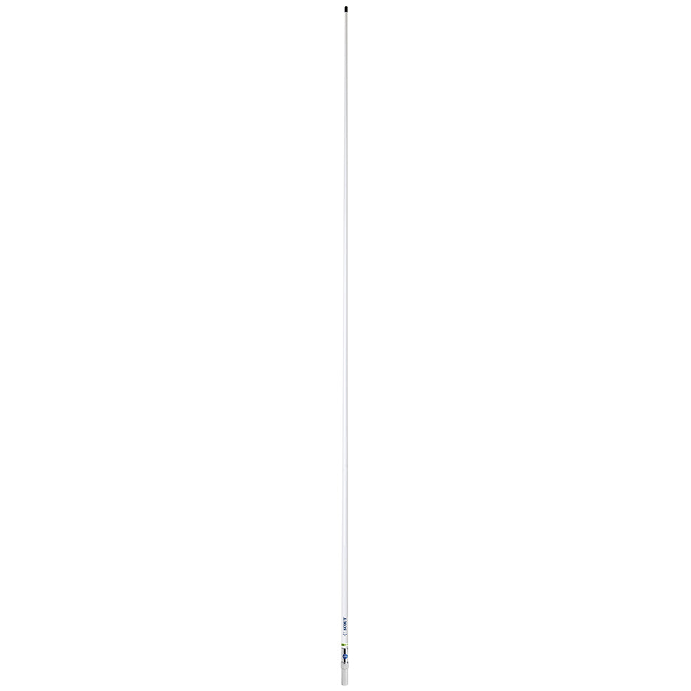 Scout 8' QuickFit White VHF Antenna w/5M Cable + FME Quick 6 Foam Filled 6db Solid Brass & Copper Element — marine antennas