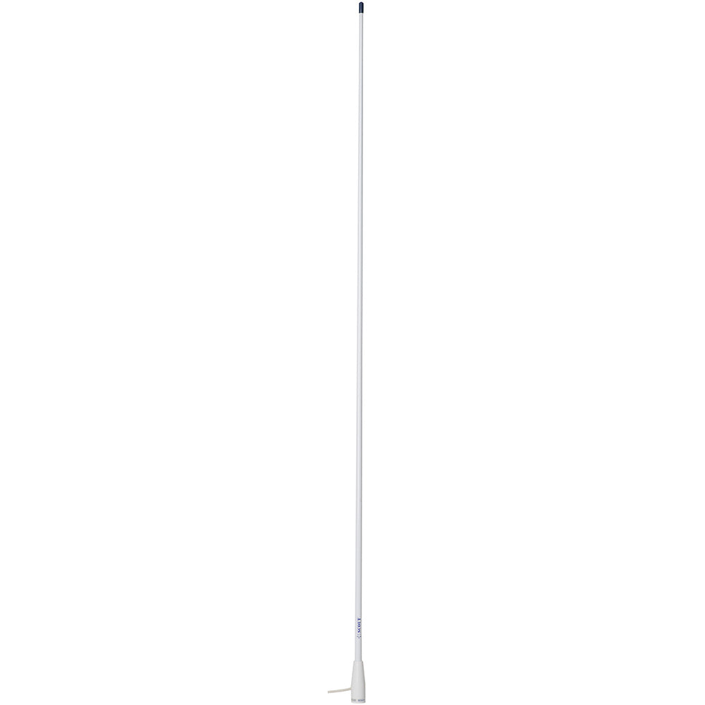Scout 5' White VHF Antenna 3dB Nylon Ferrule w/5M RG-58 Coax KS-22 — marine antennas