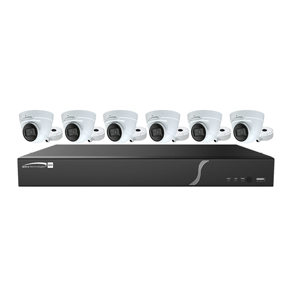 Speco Tech Speco 8 Channel, 2TB Recorder w/6 4MP Turret Cameras — marine cameras - network video
