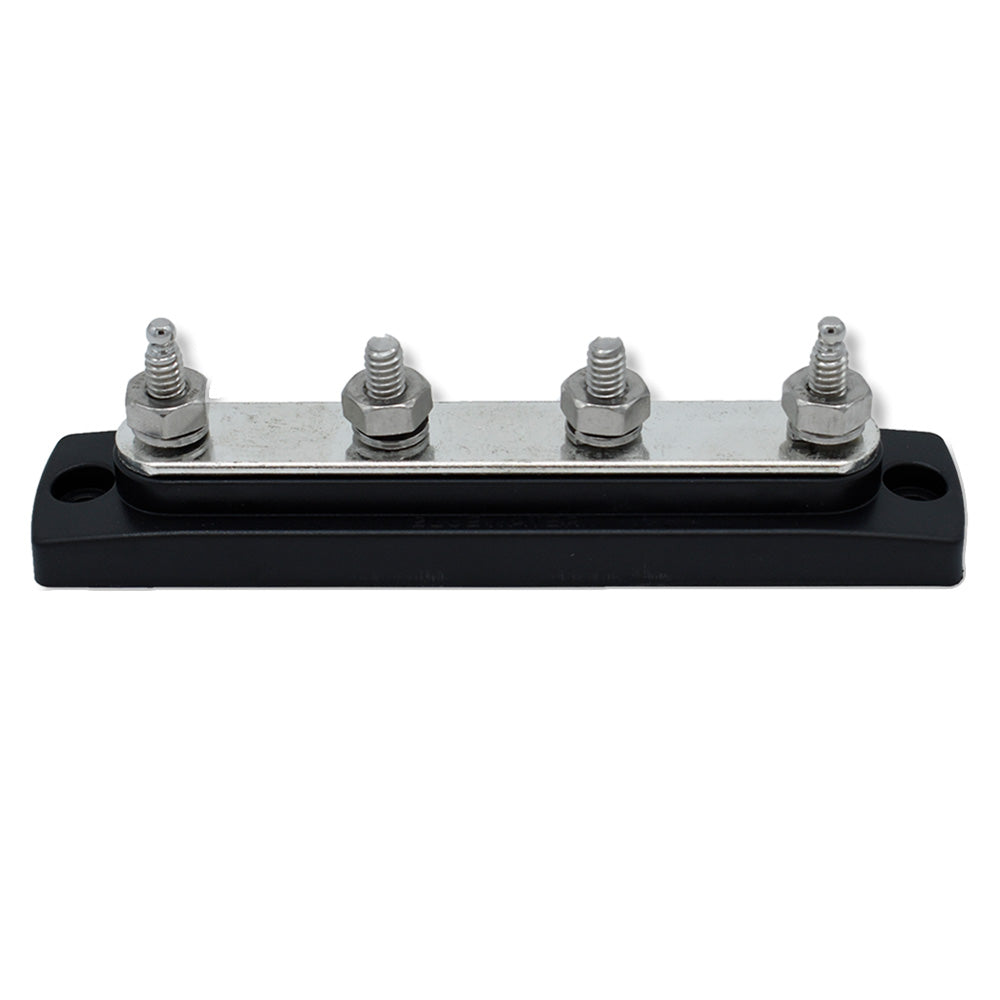 Bluewater Common Stud Busbar 4 Gang - Black — marine busbars